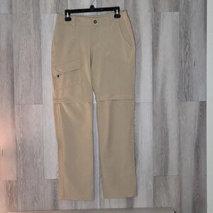 Columbia Kestrel Trail Stretch Convertible Pants‎ Shorts Khaki Womens Size 6R
